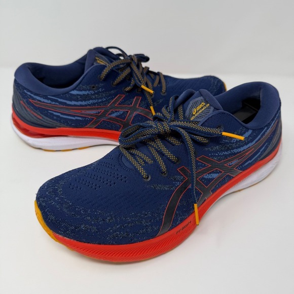 ASICS Gel Kayano 29 Shoes Size 11 Blue Red Orange Running Active Gym Men's